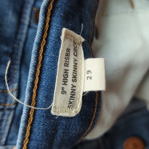 29 Madewell 9"High Riser Skinny Skinny Crop - Picture 3 of 7